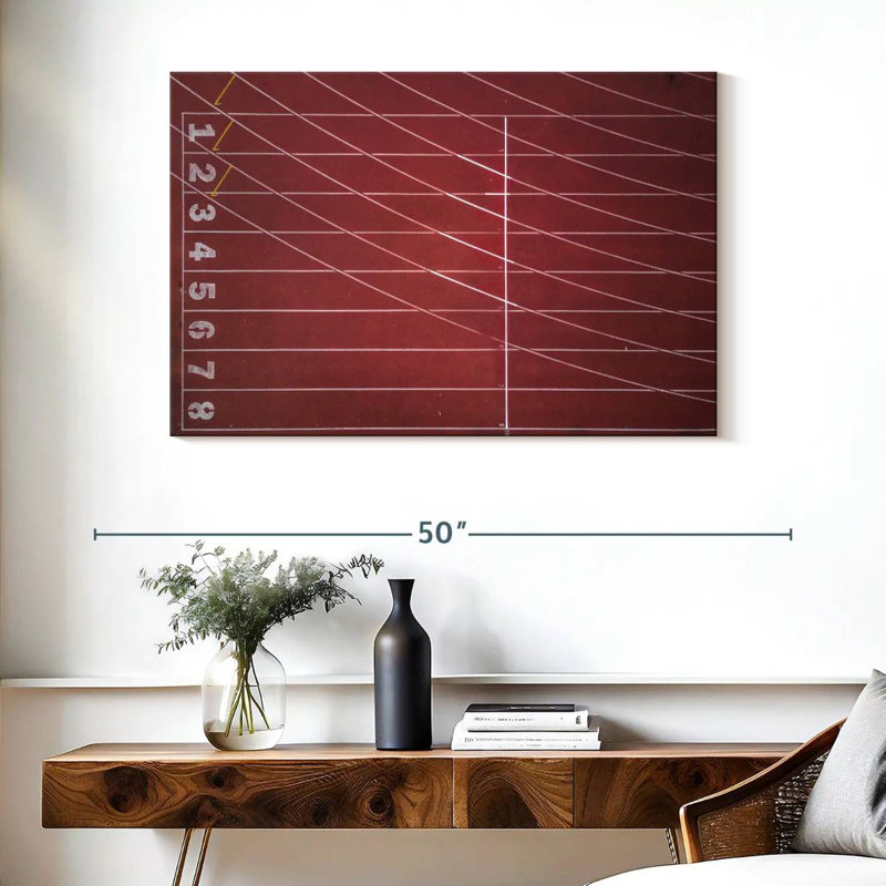 Sireci Empty Track And Field, 26" H x 39" W