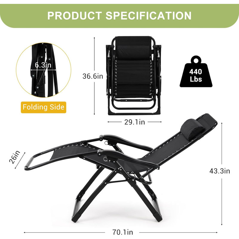 Steel Outdoor Lounge Chair