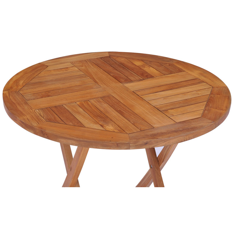 Quinlan Outdoor Round Teak Dining Table