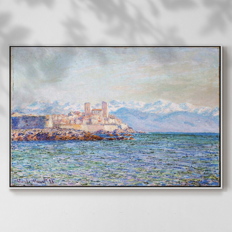 Le vieux fort d'Antibes, 1888, H 25 po x l 37 po x P 2 po, Blanc