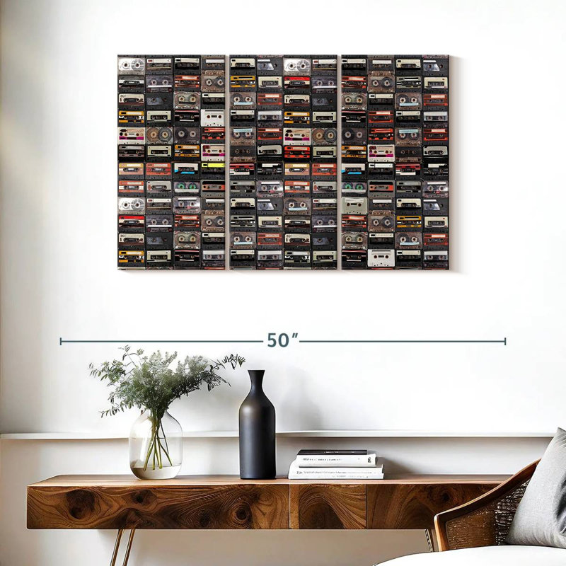 Abarca Audio Cassettes Collection, 24" H x 38" W