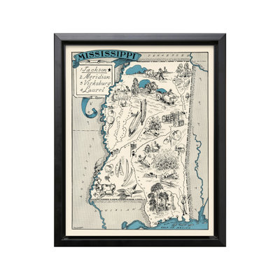 Carte illustrée du Mississippi