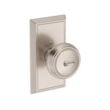 Bremerton Keyed Entry Knob with Chamfered 5in Rose in Venetian Bronze
