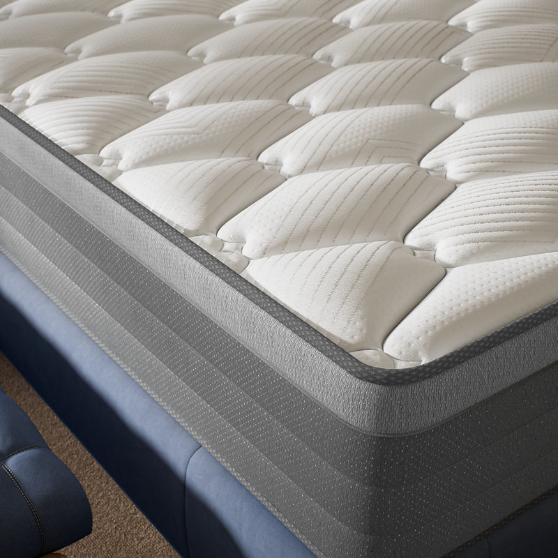 Matelas hybride en mousse à mémoire de forme pelucheux et antistatique dans une boîte avec certification Certipur-US et Fire