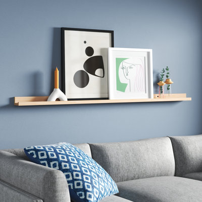 Awendela Pine Solid Wood Floating Shelf