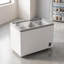 Congélateur coffre commercial vitré coulissant de 76 cm (30 po) avec 3 paniers, blanc