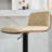 Swivel Adjustable Height Bar Stool With Walnut Bentwood Back (Set Of 3)-1525090906-1534210100