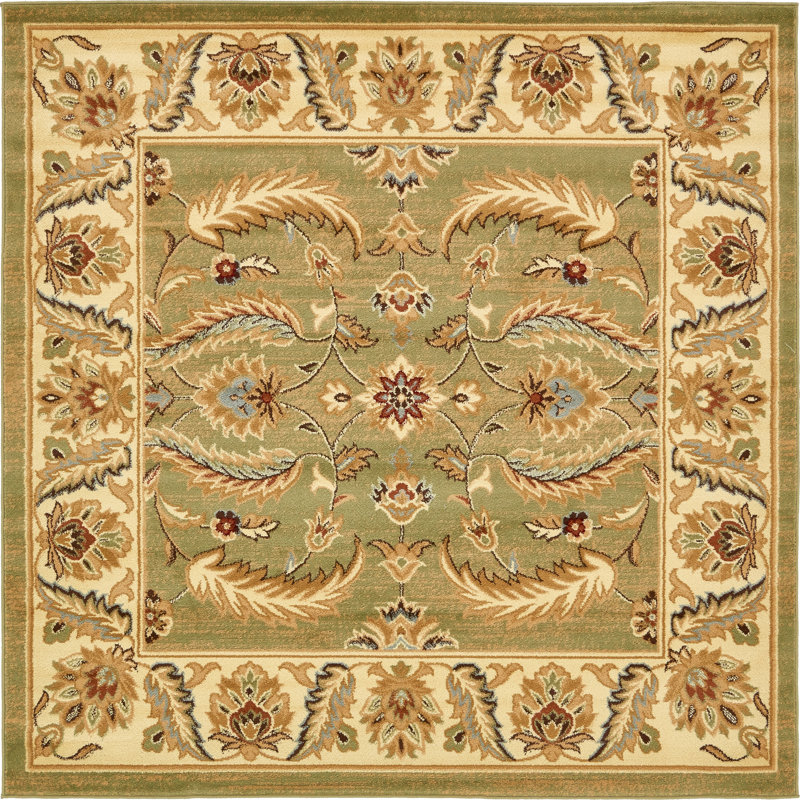 Niles Floral Indoor Rug, Square 6'