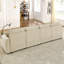 Chaise en velours côtelé en U beige avec rangement, 4 sièges, 2 repose-pieds, siège profond, porte-gobelets et support pour intérieur-121096759