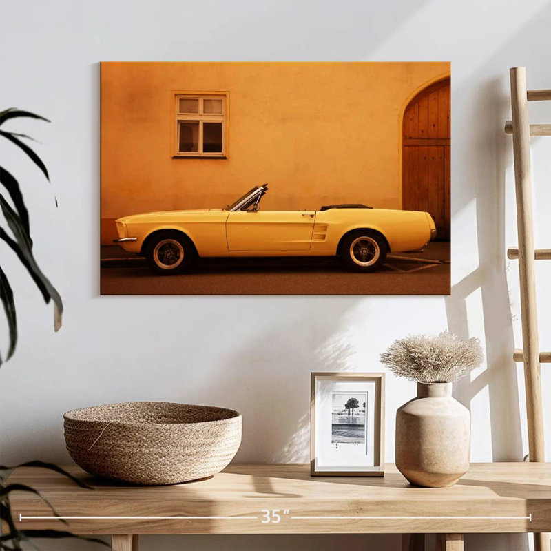Mehar 1960 Ford Mustang Convertible, 24" H x 36" W
