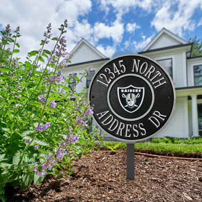 Plaque de logo personnalisable 9 po Las Vegas Raiders