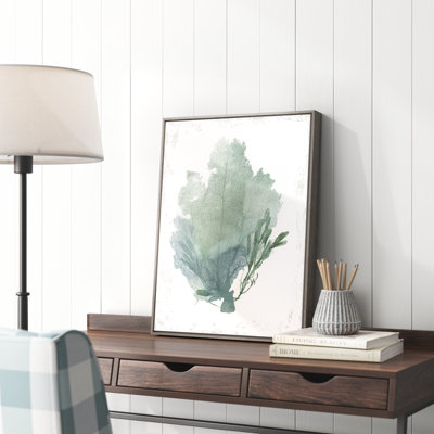 " Teal Delicate Coral I " by Aimee Wilson Painting Print