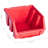 vidaXL 39 Piece Storage Bin Kit with Wall Panels Red and Black