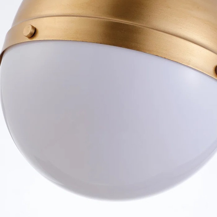 Acrylic Island Lamp Torino Quinn Lamp Lamp Single Light | Shade Metal Gold Island Pendant Globe 1 Wayfair Kitchen Everly