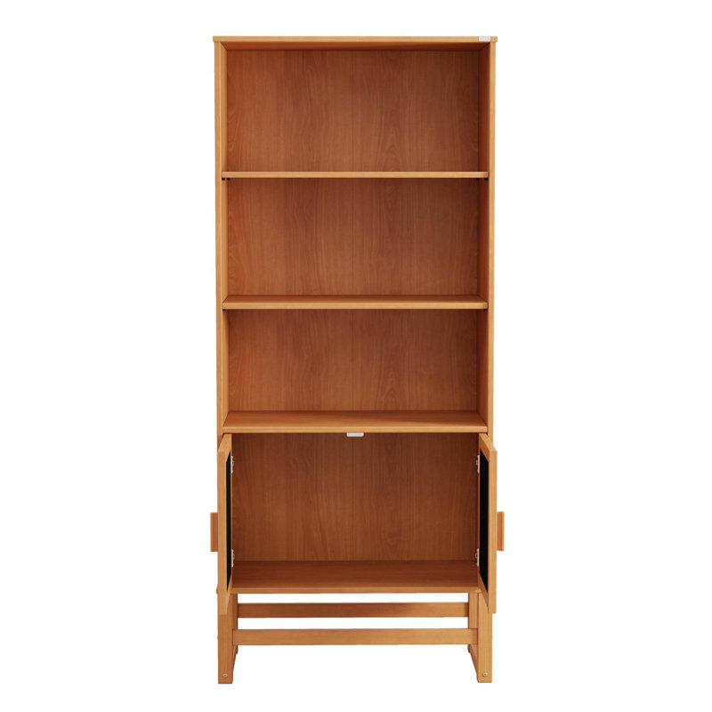 Bibliothèque Isik, 2 portes, naturel, Brun