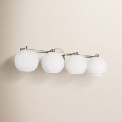 Ansley 4 Light Frosted Dimmable Vanity Light