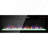 50" Recessed Ultra Thin Tempered Glass Front Wall Mounted Electric Fireplace With Remote And Multi Color Flame And Ember Bed, LED Light Heater-674403328