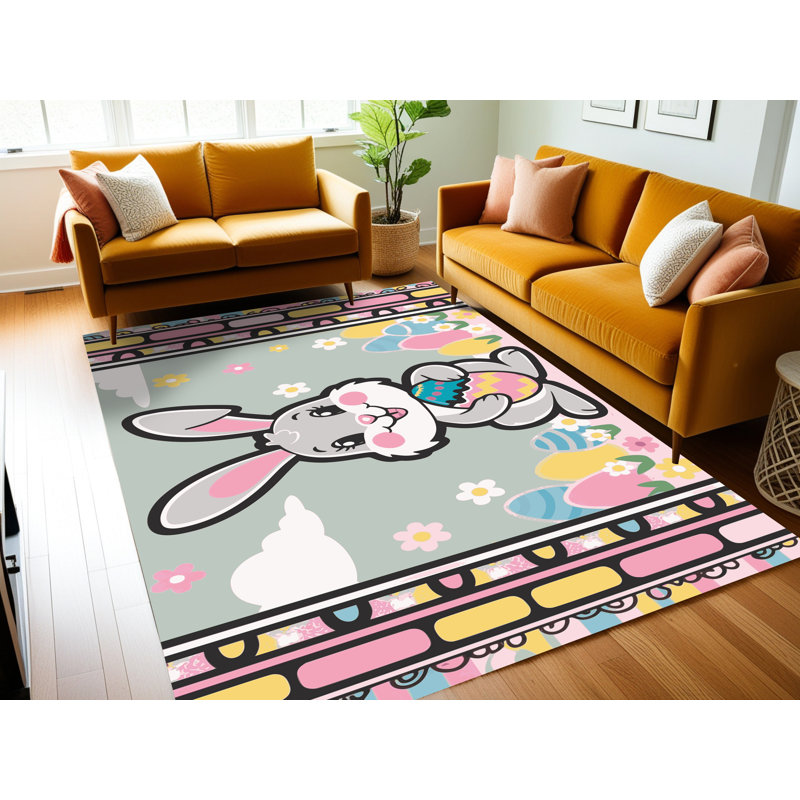 Le tapis des Fêtes de Pâques Printemps Aisle®, Rectangulaire 2 pi x 3 pi