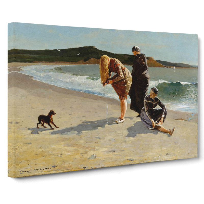 Eagle Head Beach by Winslow Homer - Wrapped Canvas, 35cm H x 50cm W x 3cm D