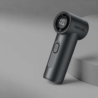 Kbndieu 2026 Model Handheld Fan - Mini Powerful Wind Digital Display Long-Range Battery-Powered Portable Outdoor Forceful USB Fan