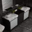 Meuble-lavabo de salle de bain 84 po Lexora Zilara en noir et gris, avec comptoir et lavabo