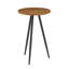 Table d'appoint ronde en métal et bois Swensen