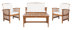 Natural Frame/Beige Cushion