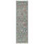 Tapis bleu sarcelle multicolore Oushak-2080174930