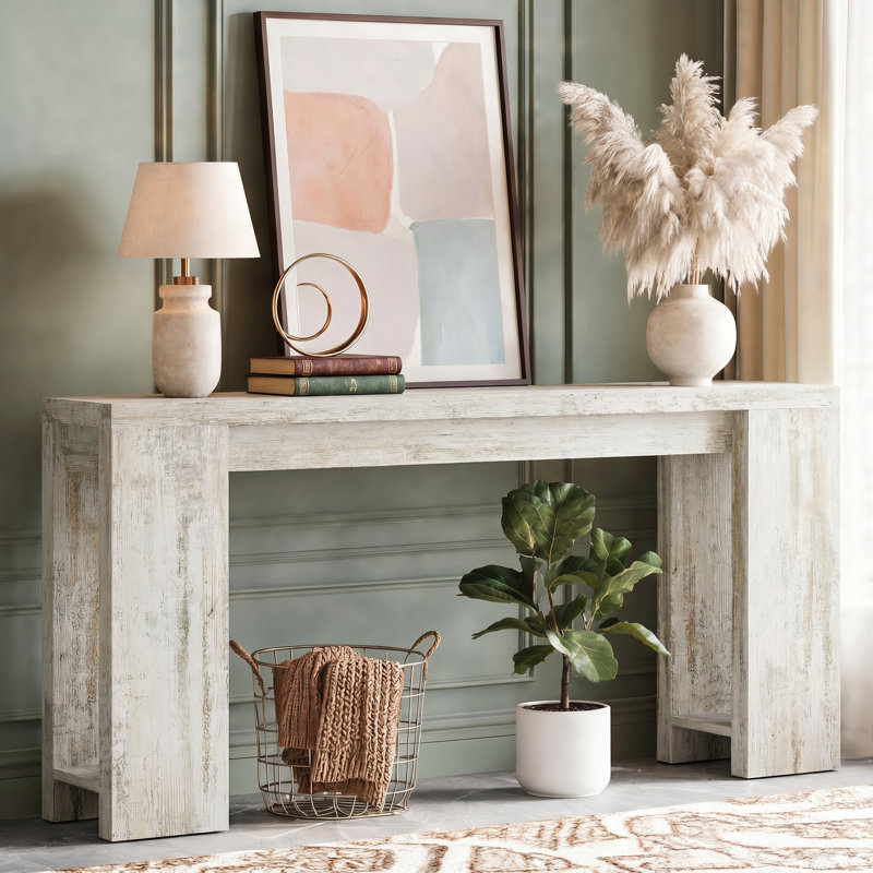 Console 70,9 po pour vestibule, Gris rustique