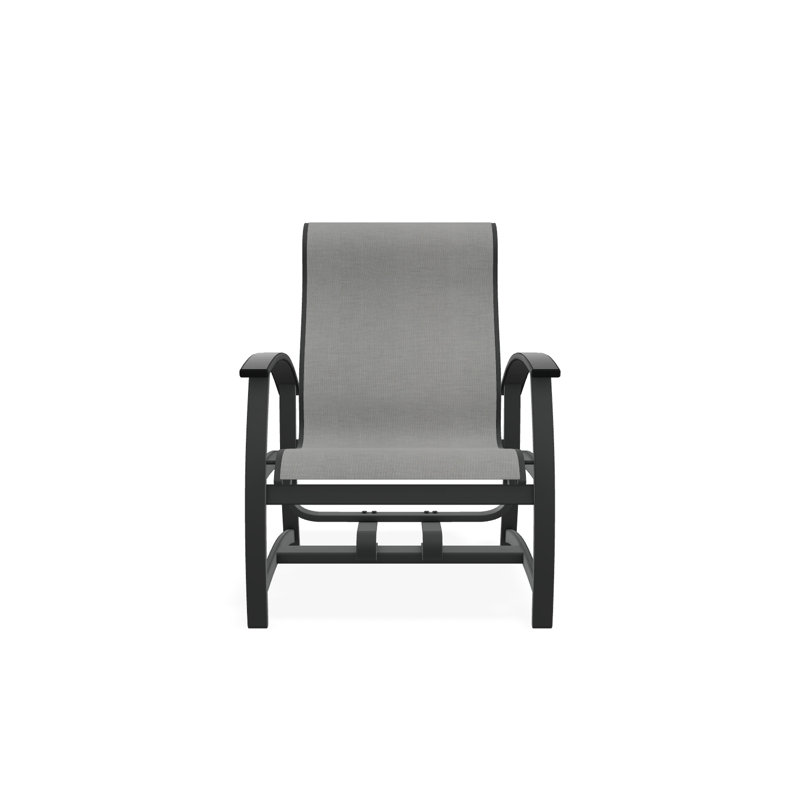 Belle Isle Outdoor Lounge Chair, Graphite, Destiny Steel