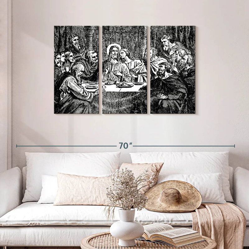 Adella Black Jesus Last Supper, 28" H x 45" W
