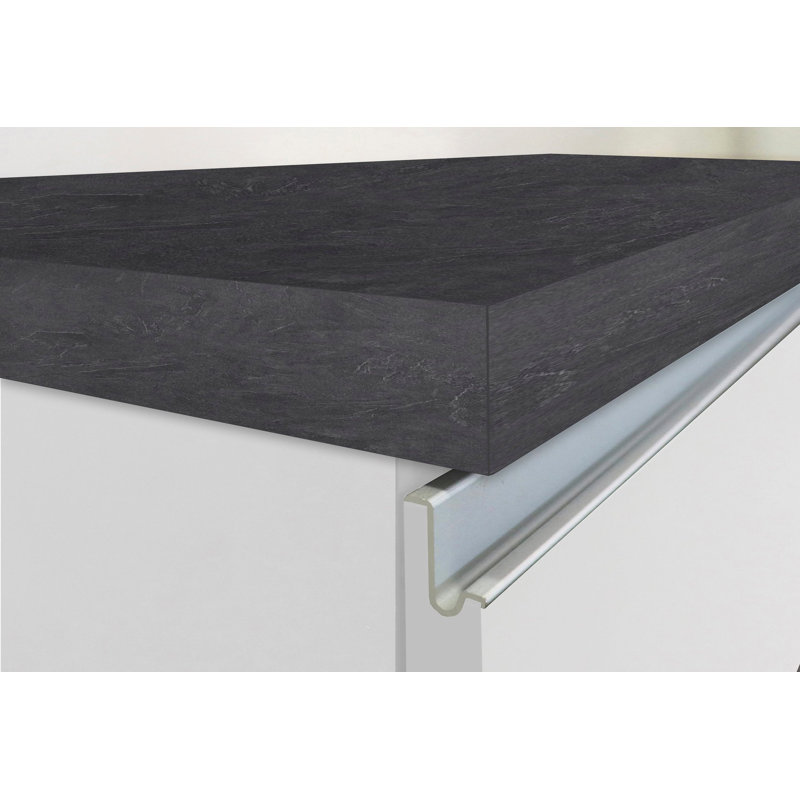 Pameal Kitchen Pantry, Gray/White
