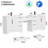 96" Freestanding Double Sink Bathroom Vanity With Sink Top, 24" Makeup Countertop With Drawer, Bathroom Cabinet Shelf With Drawers And Doors-1388222908