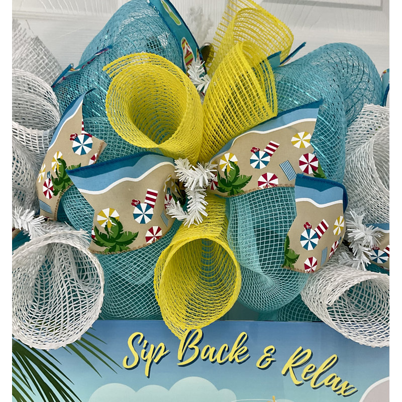 Summer Wreath Sip Back And Relax