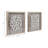 Minimalist Dimensional Botanical Shadow Box Wall Art – Decorative 3D Wall Decor Display for Any Interior Home Decor  – Set of 2, 20", White
