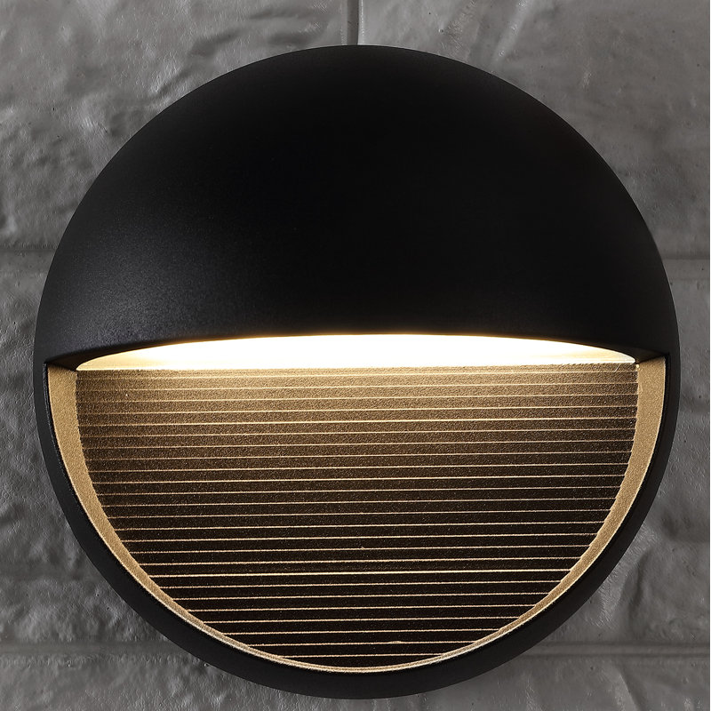 Khalid LED Wall Light, Matte Black