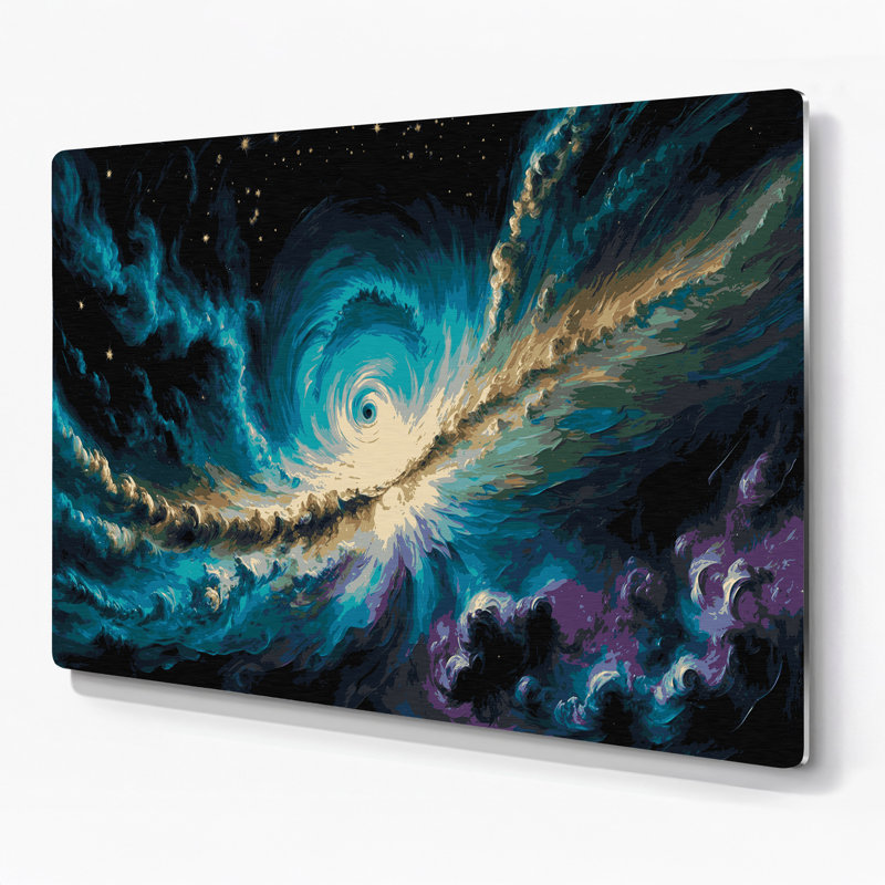 Art mural en métal «Space Cats Eye»