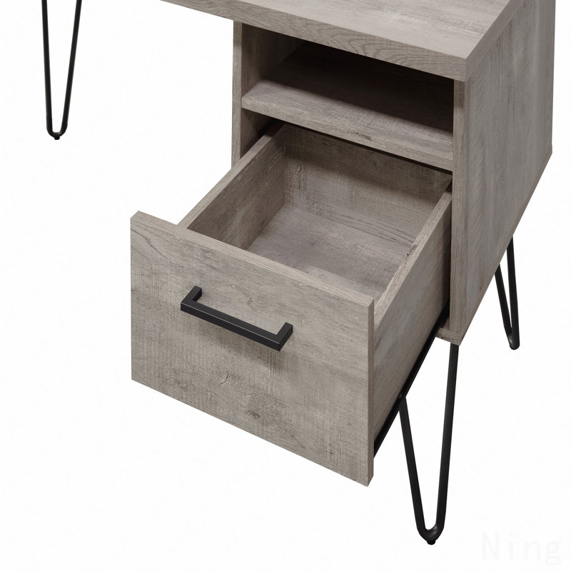 Gray Oak Desk