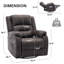 Fauteuil inclinable avec massage et chauffage Michalski-122123323