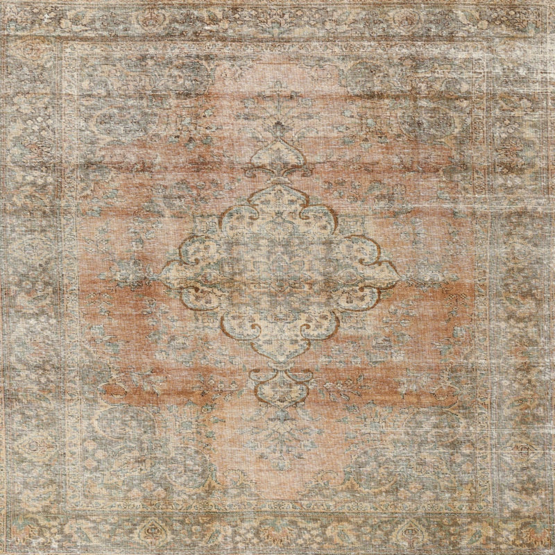 Holtby Oriental Indoor Rug, Square 6'