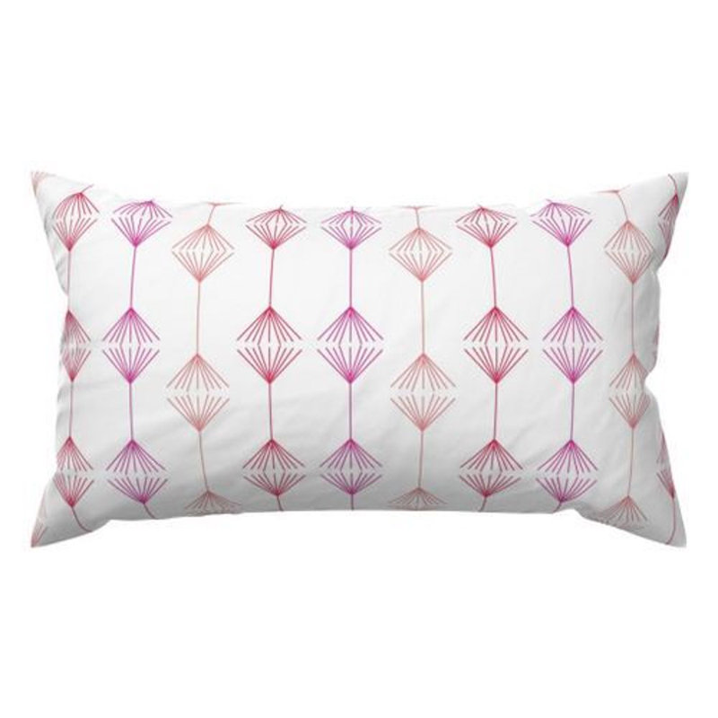 Jumping the Broom Pillow Cover & Insert, Black/White Geometric, 12" H x 20" W, Rectangular