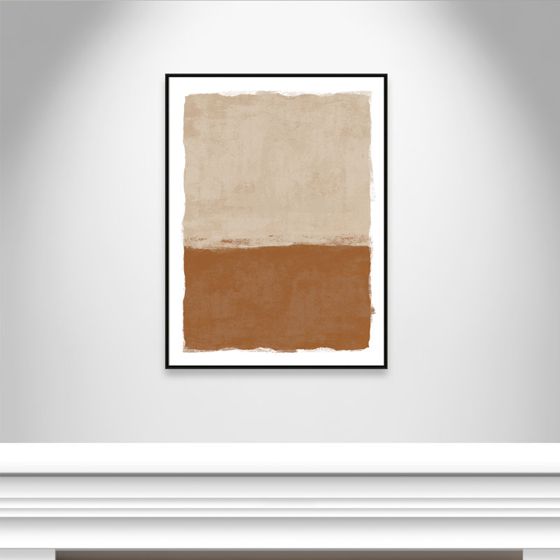 «Carmel Crush II» par Natalie Carpentieri, L 37,5 po x H 49,5 po, Flottant espresso
