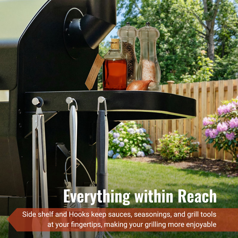 Z GRILLS Fumoir à granules de bois et fumoir 8-en-1 de 1056 po² noir