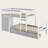 Fredonia Kids Twin Over Twin Bunk Bed with Drawers-1414906543