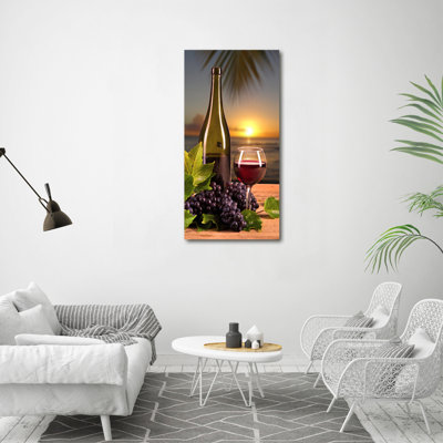 Grapes And Wine - Wrapped Canvas Print