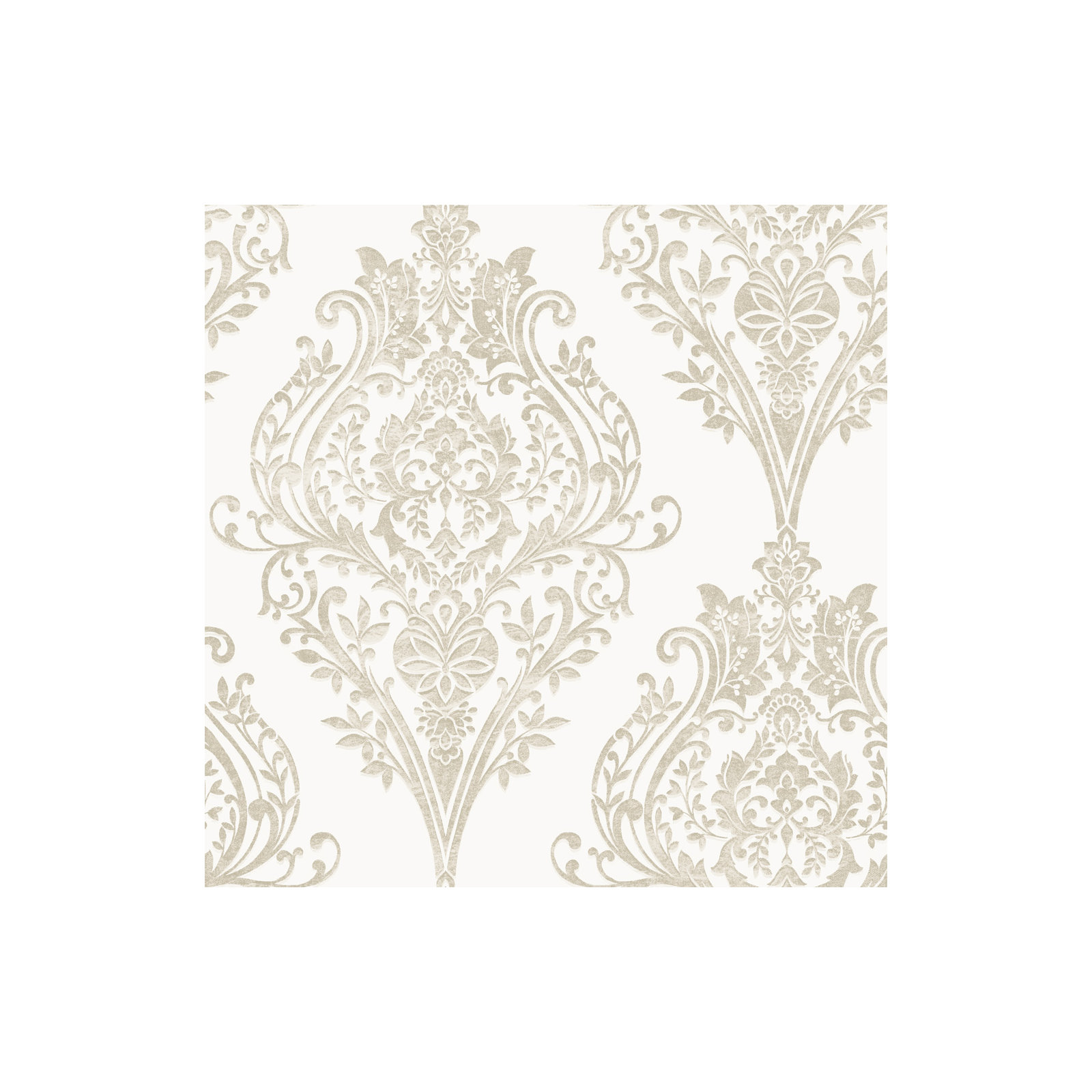 Kwon Damask Wallpaper, Champagne