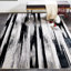 Tapis noir / gris à motif abstrait Devia-1827742887