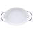 BIA Cordon Bleu Simply Serving 2 Quart Porcelain Oval Baker with Caddy
