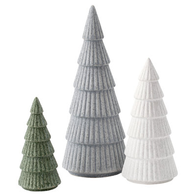 Décoration de table texturée et superposée pour arbre de Noël