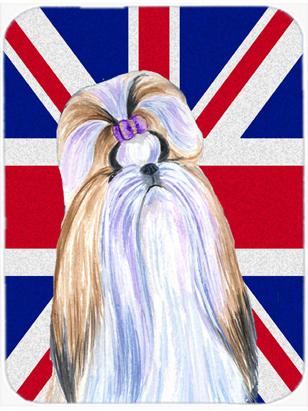 Tzu de verre en verre à drapeau anglais britannique caroline Union Jack